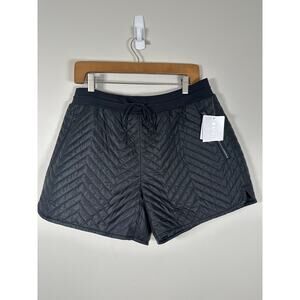 Athleta Apres Quilted Ski Shorts New Size 10 Black